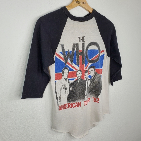 The Who American Tour Raglan Band Shirt '82 - Picture 9 of 16